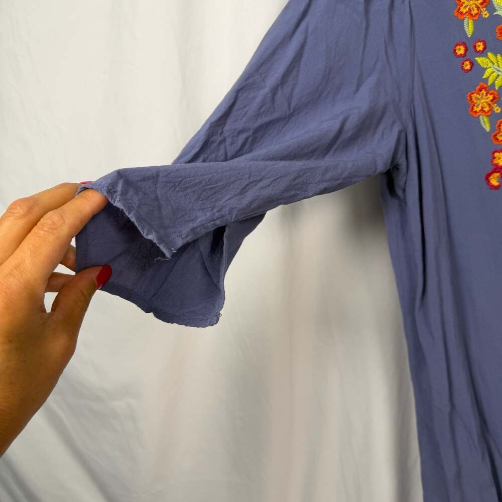 Andree by Unit Embroidered Floral Tunic Dress Size S - Picture 3 of 7